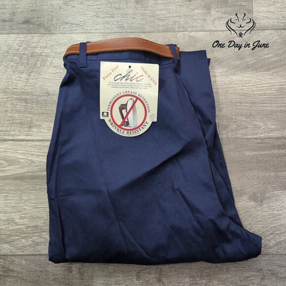 Chic Belted Straight Leg Pants Size 16 - Picture 6 of 6